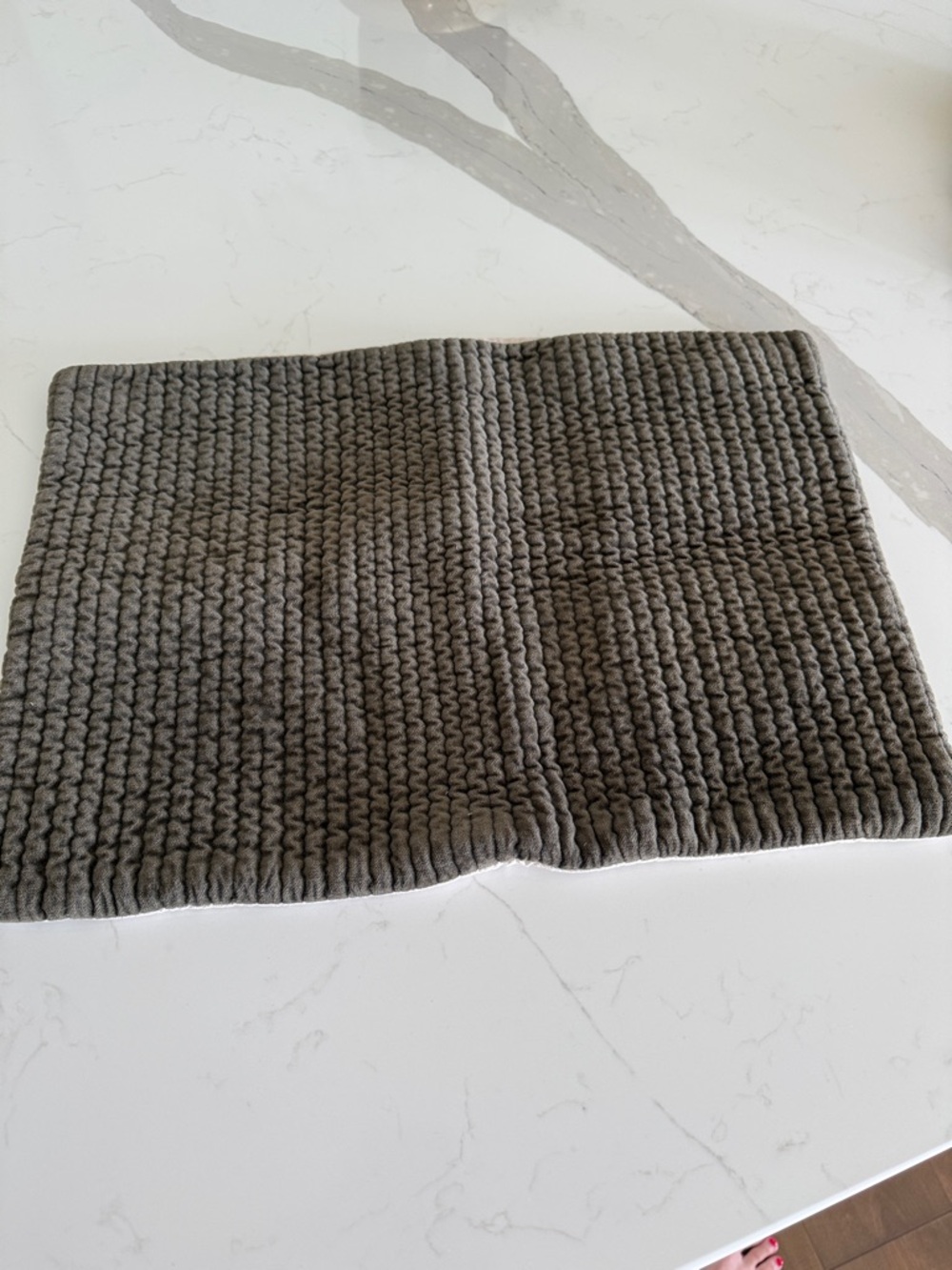 Pottery Barn Charcoal Gray Waffle Knit pillow cover